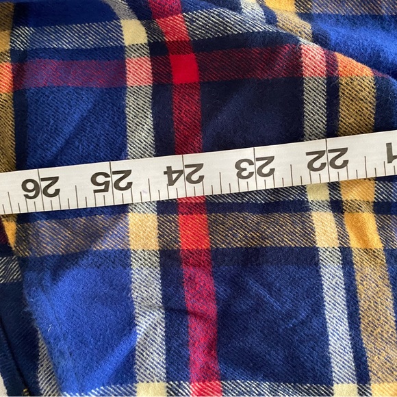 Lands’ End Multicolor button up long sleeve flannel Shirt M - Picture 2 of 10
